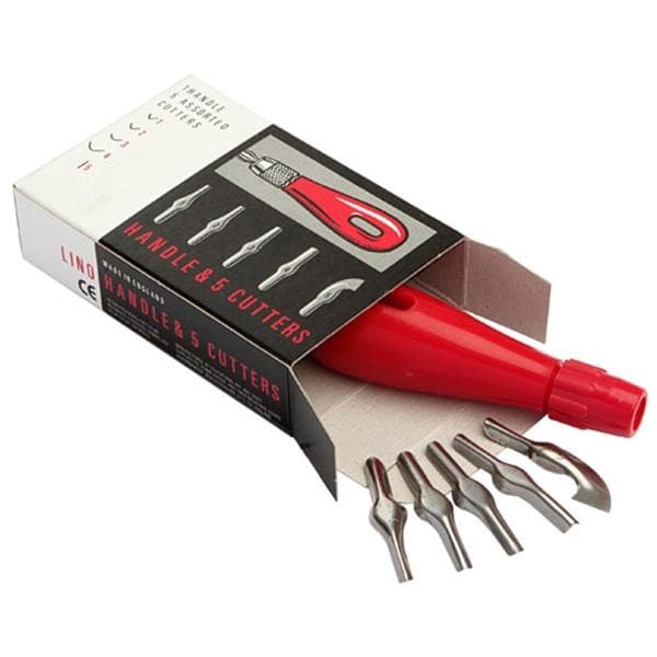 5 Lino Cutter & Handle Styles 1 to 5