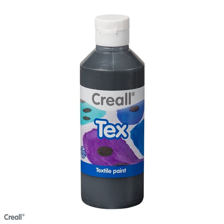 Creall 250ml Textile Paint Black