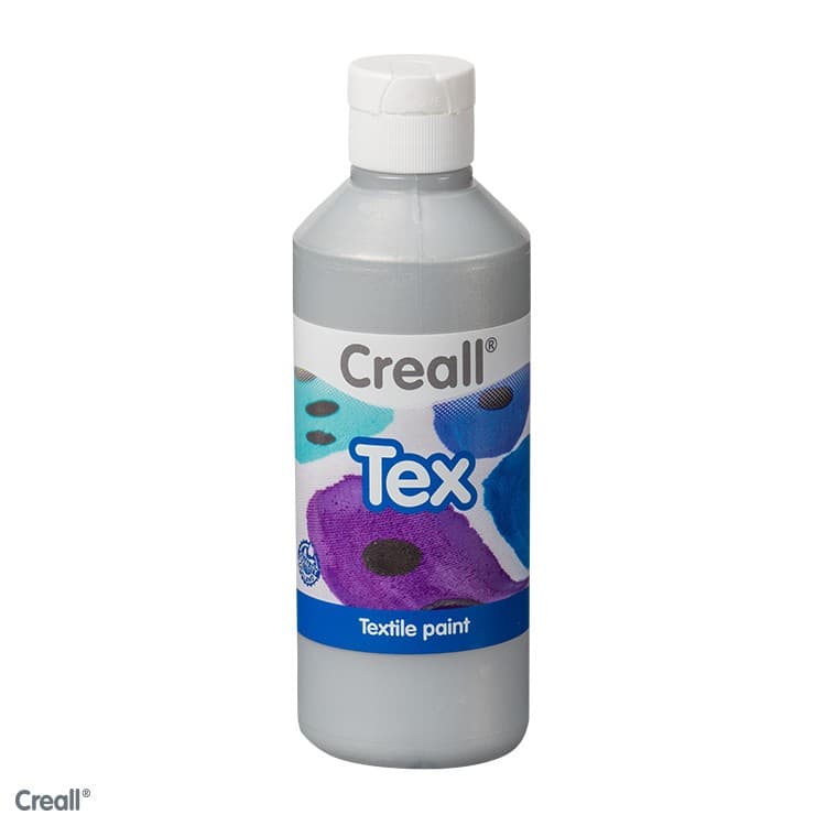 Creall 250ml Textile Paint Silver