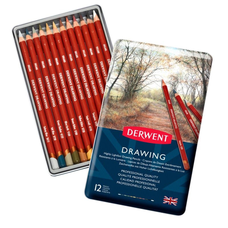 Drawing Pencils Tin of 12 (B)