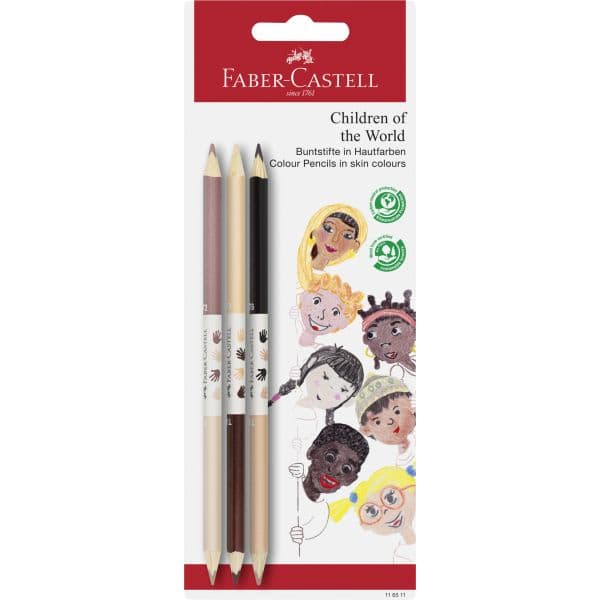 CHILDREN OF THE WORLD 3 SKIN TONE BIO PENCILS BC