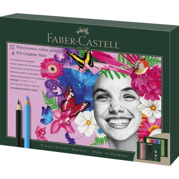 Gift Set Polychromos 32 + 6 Graphite Matt