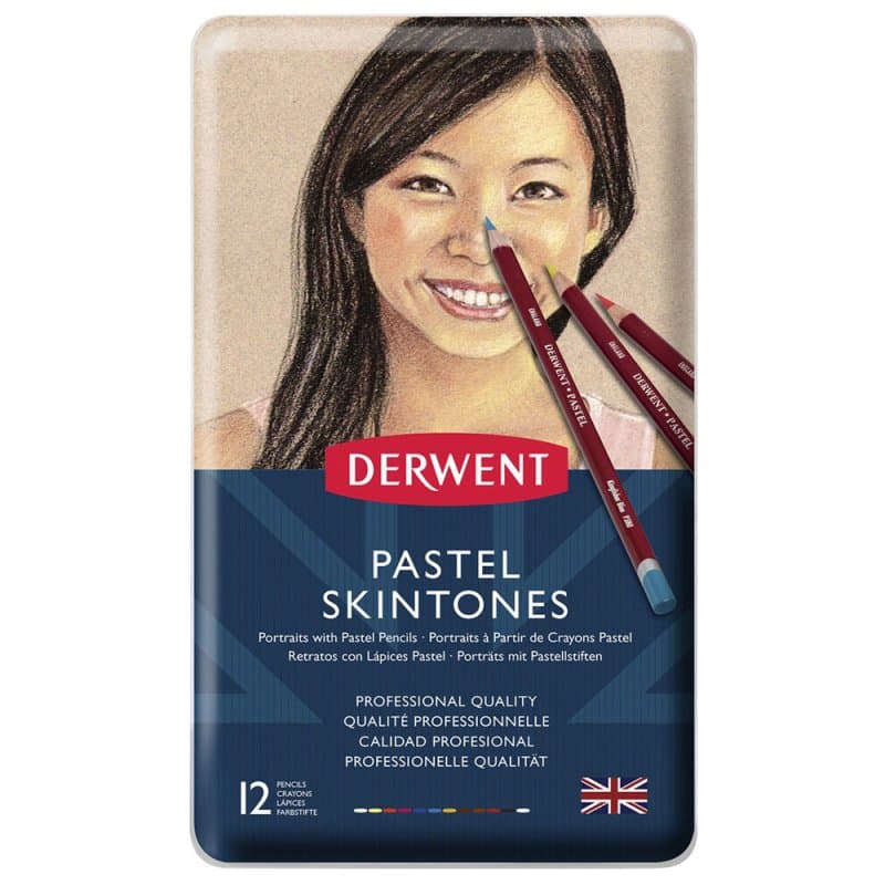 Pastel Portrait Pencils Tin of 13