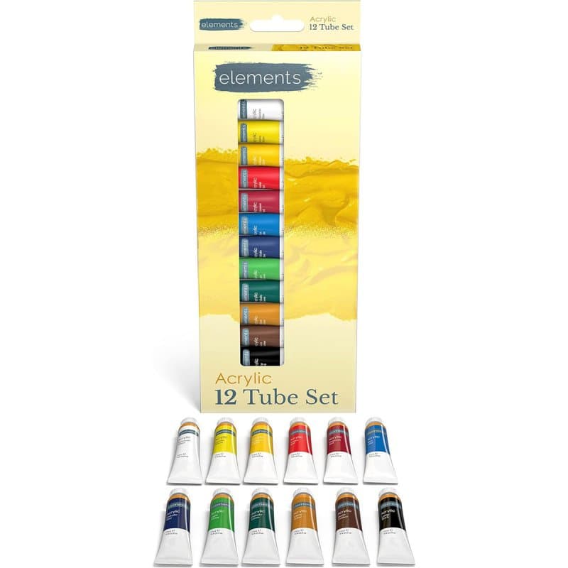 Elements Acrylic Tubes Paint Set 12