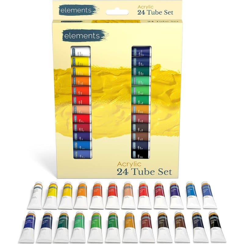 Elements Acrylic Tubes Paint Set 24