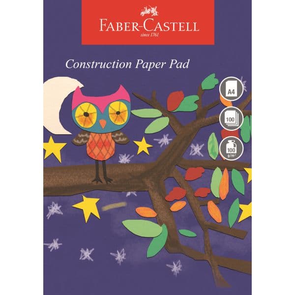 CONSTRUCTION PAPER PAD A4 GUMMED 100 SHEETS 100gsm