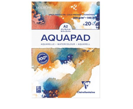 Goldline Aquarelle Aquapad 300g, A2
