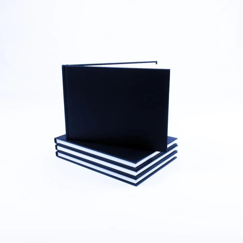 A5 Landscape Black Cloth Hardback Sketchbook