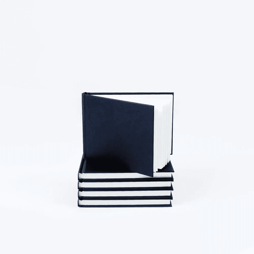 A6 Landscape Black Cloth Hardback Sketchbook