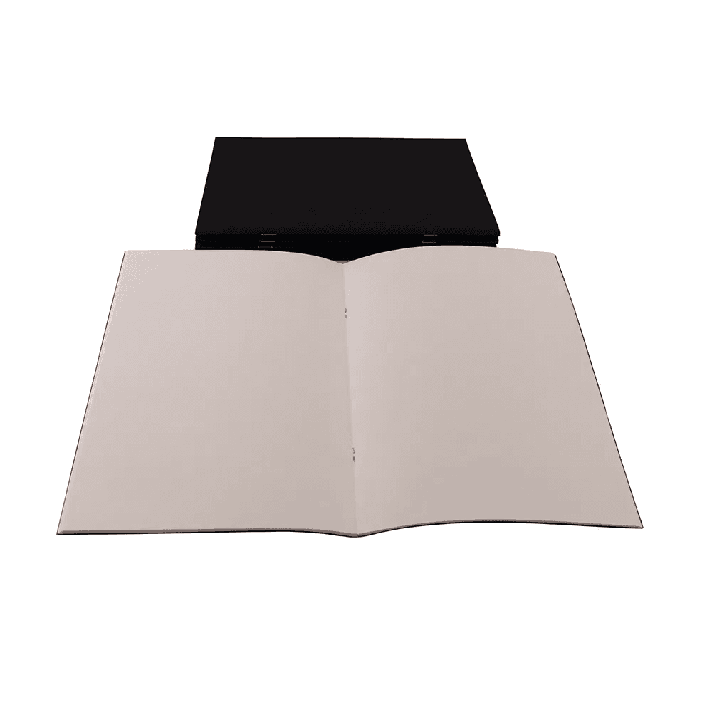 A4 Landscape Starter Sketchbook, Black Card Cover