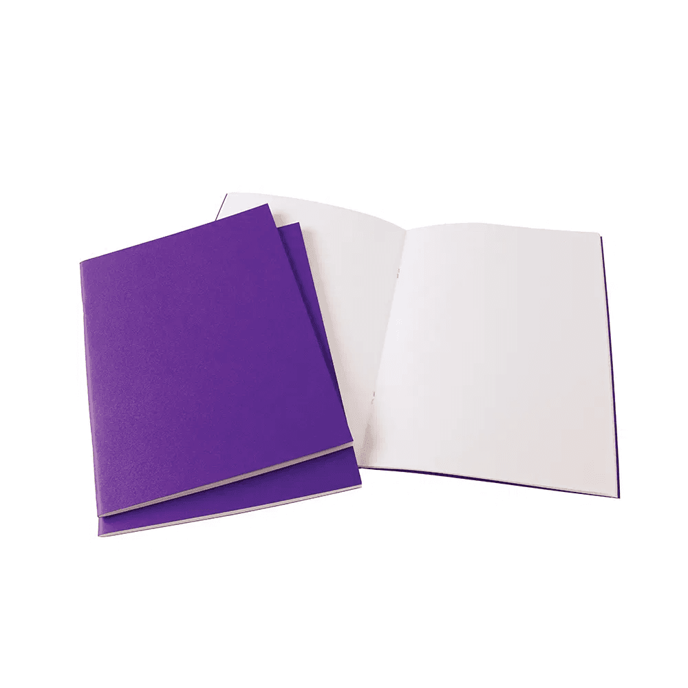 A4 Starter Sketchbook, Matt Laminated Cover deep purple