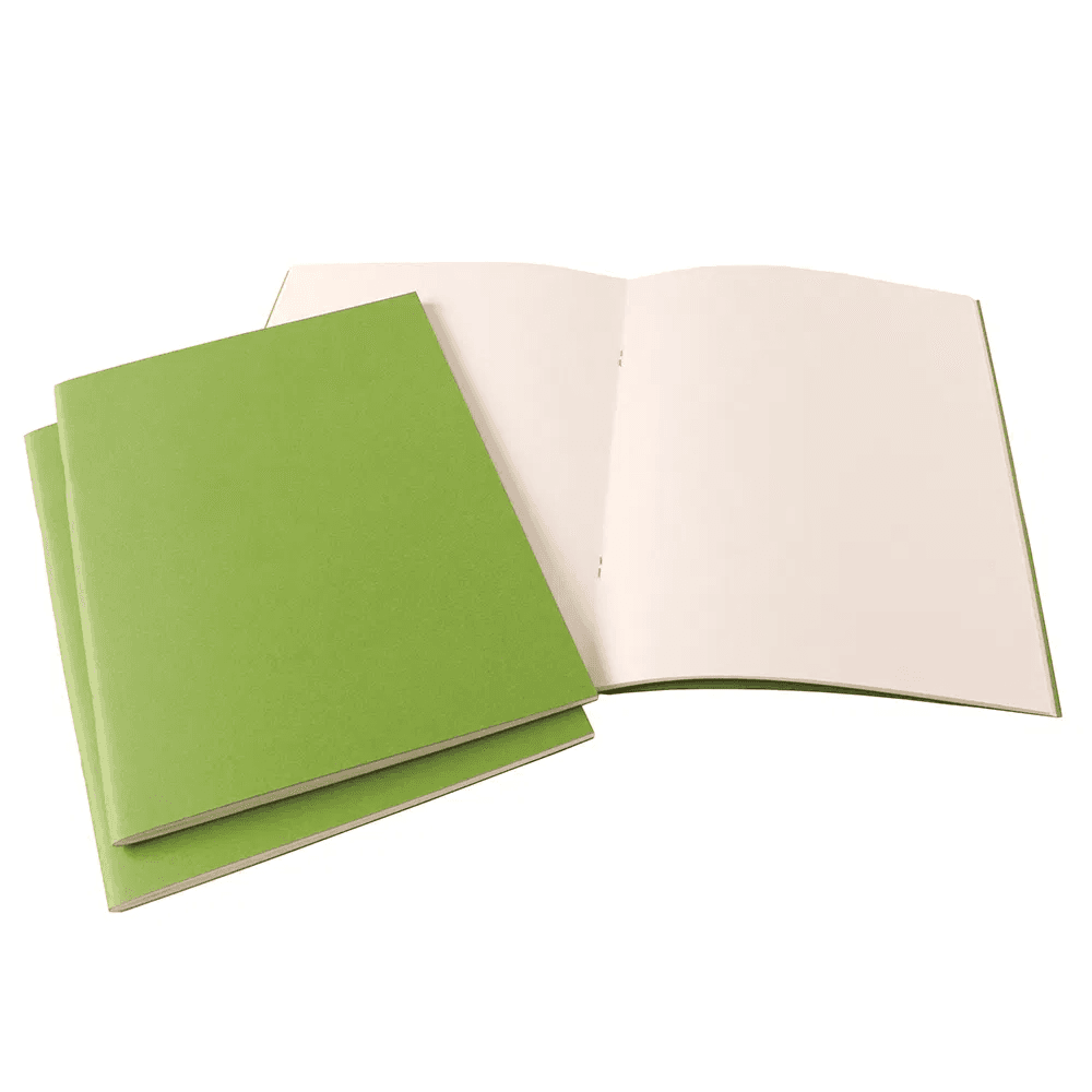 A4 Starter Sketchbook, Matt Laminated Cover kiwi