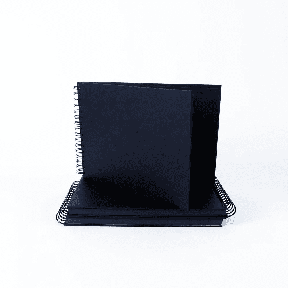 A4 Black Card Book - Landscape