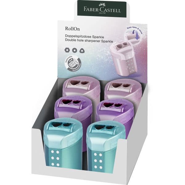 ROLLON SHARPENER DOUBLE HOLE SPARKLE