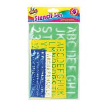 ArtBox Lettering Stencils pack of 4 asstd