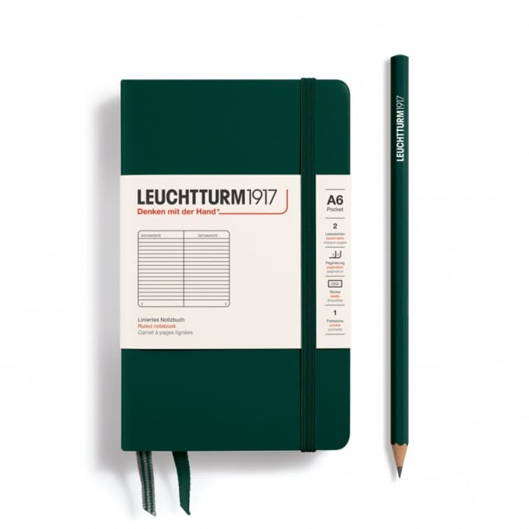 Forest Green, Pocket (A6), 187 p., ruled