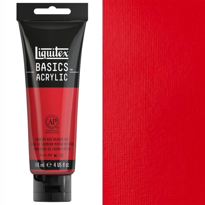 Liquitex - Basics - 118ml Cadmium Red Medium Hue