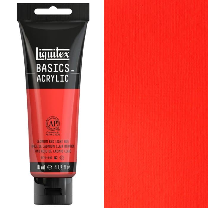 Liquitex - Basics - 118ml Cadmium Red Light Hue
