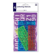 A Stationery 4 Pack Lettering Stencils
