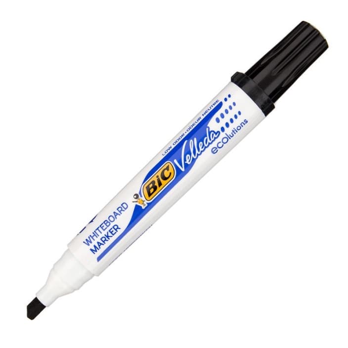 Bic Velleda Whiteboard Chisel Tip Marker - Black