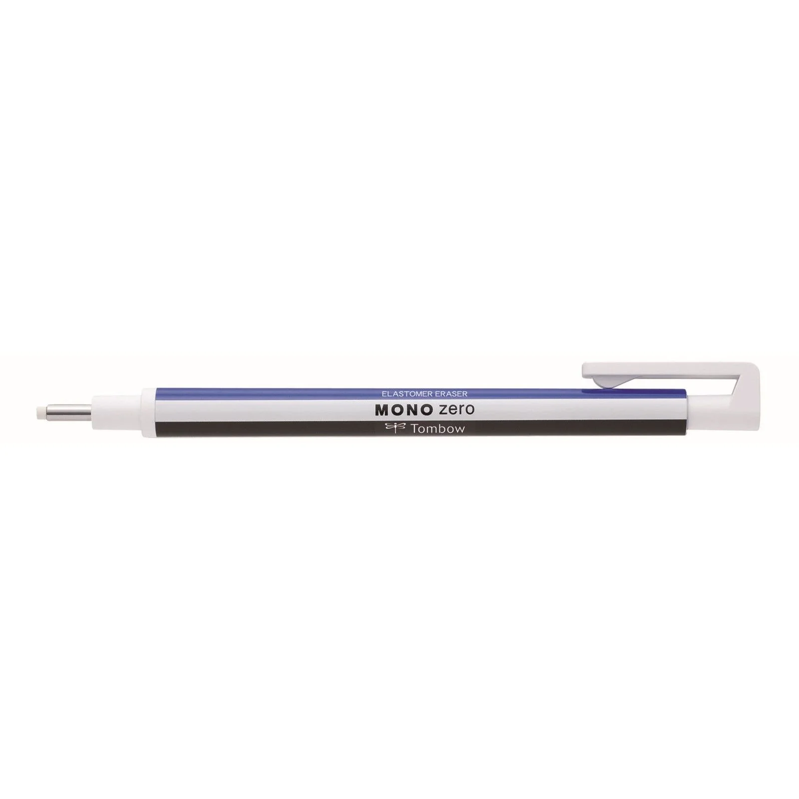 Mono Zero Round Tip Retractable Eraser - White