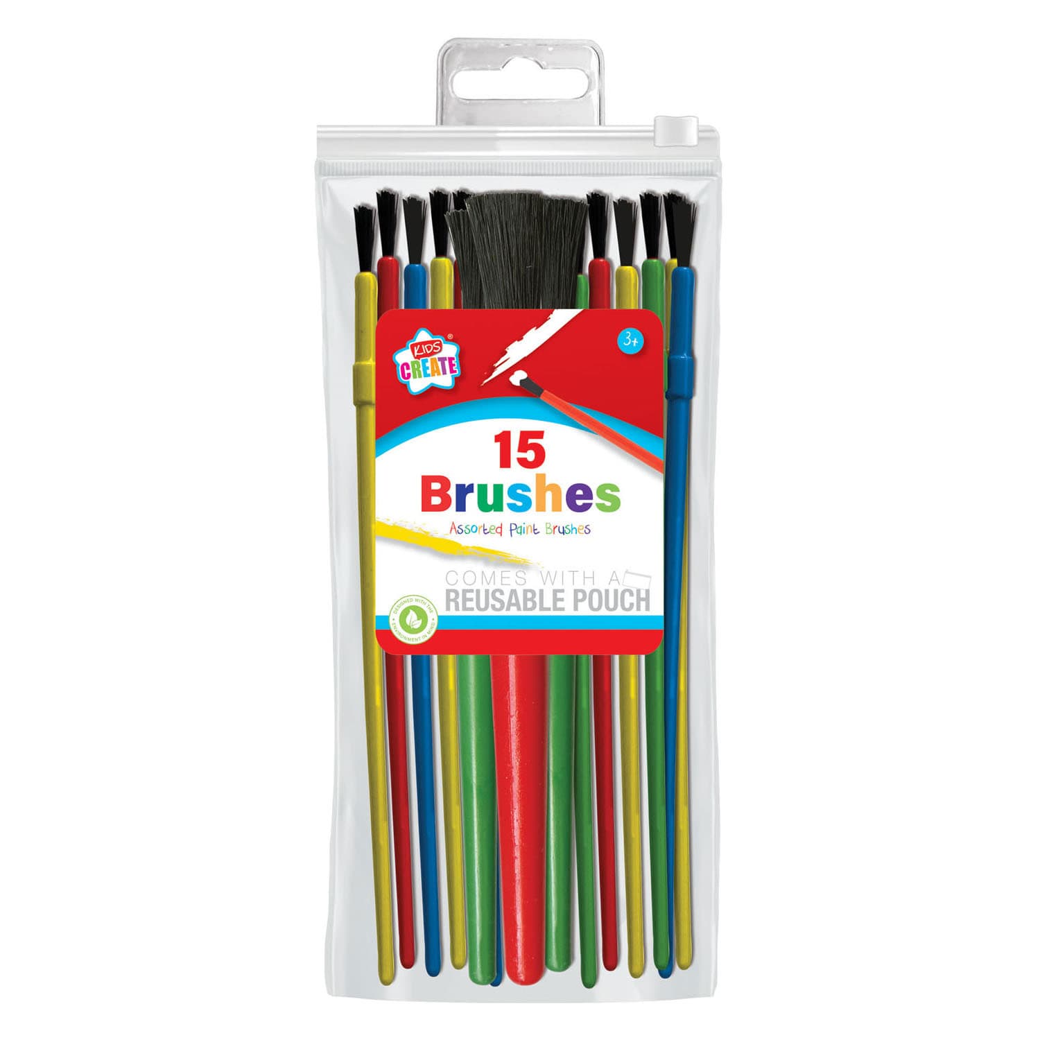 Pack of 15 pcs Assorted Paint Brushes