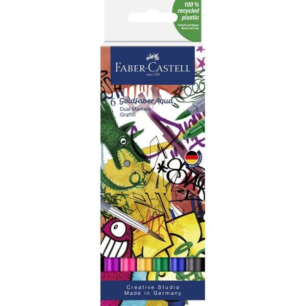 GOFA AQUA DUAL MARKER GRAFFITI BOX 6