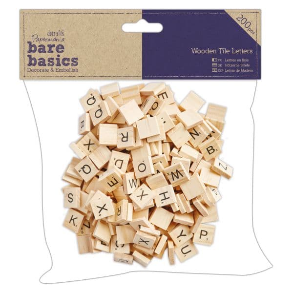 PMA174624 WOODEN TILE LETTERS (200pcs)