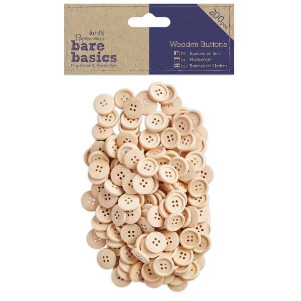 WOODEN BUTTONS (200PCS)