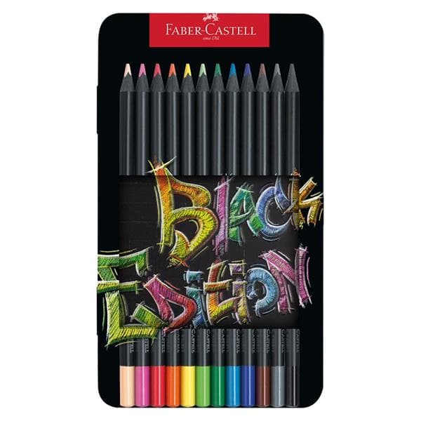 Black Edition Colouring Pencils | Tin Of 12