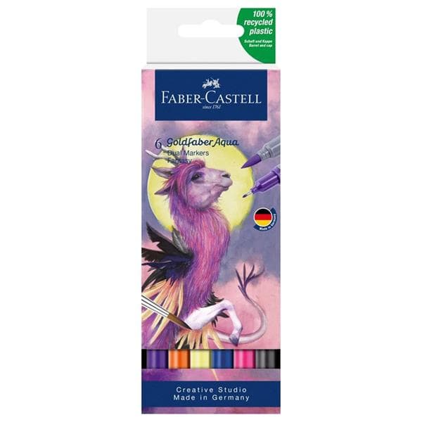 Goldfaber Aqua Dual Markers | Fantasy Set | 6 Pack