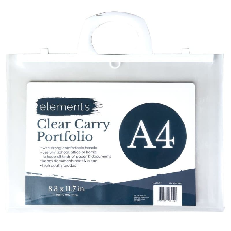 Elements Clear Carry Portfolio A4
