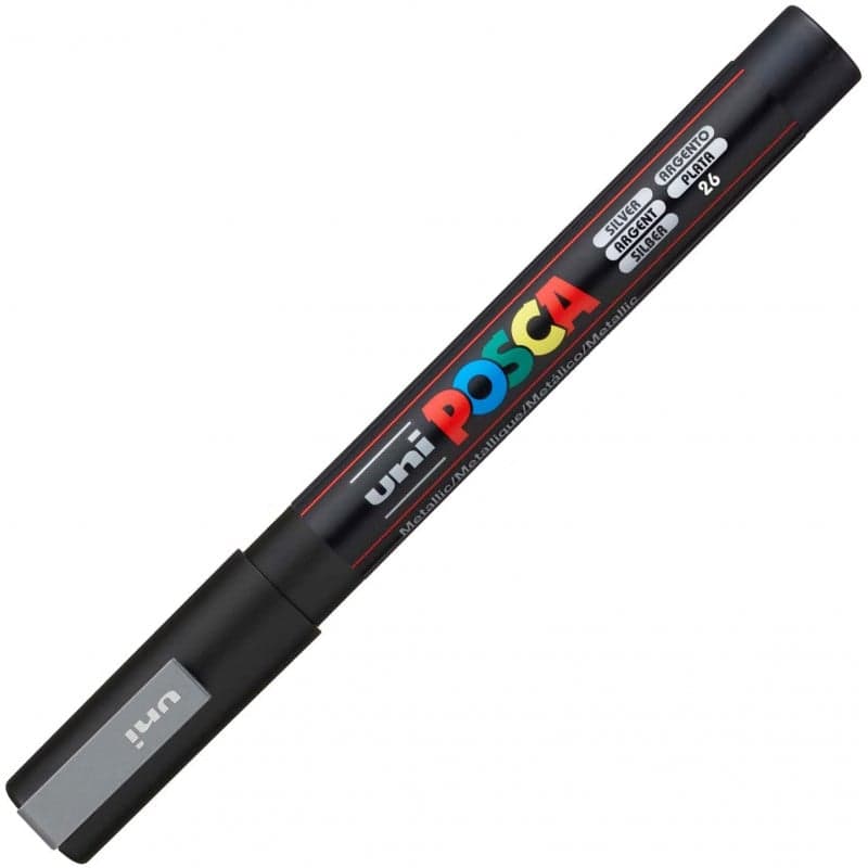 POSCA PC-3M FINE BULLET TIP – SILVER