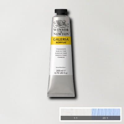Galeria Acrylic 200ml Titanium White