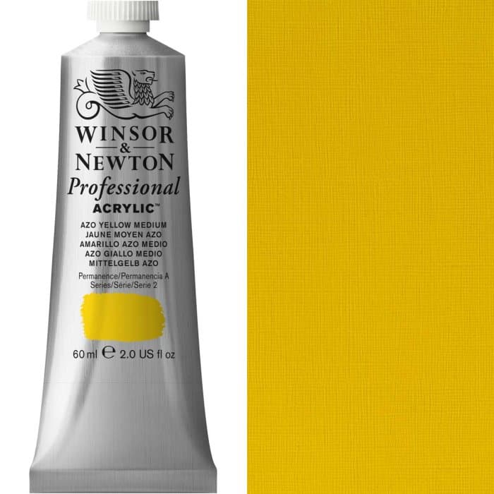 Professional Acrylic 60ml Azo Yellow Medium