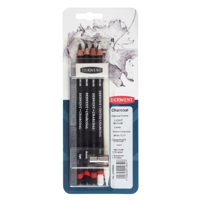 Charcoal Pencils Mix Blister 8 (B)