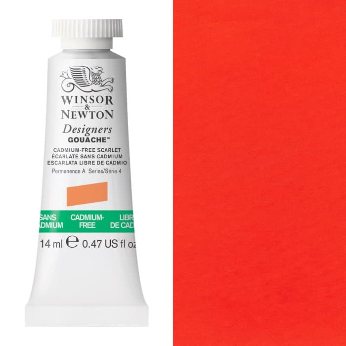 Designer Gouache 14ml Cadmium-Free Scarlet