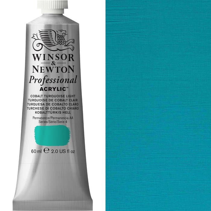 Professional Acrylic 60ml Cobalt Turquoise Light
