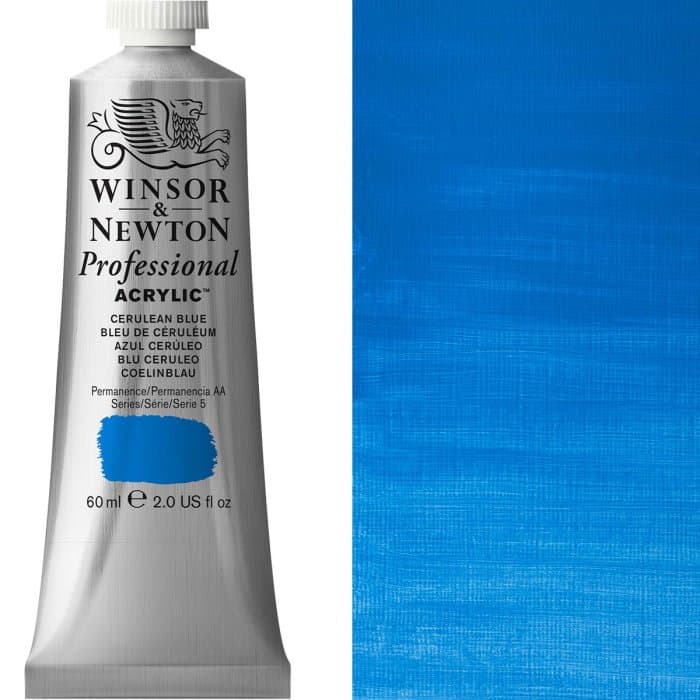 Professional Acrylic 60ml Cerulean Blue