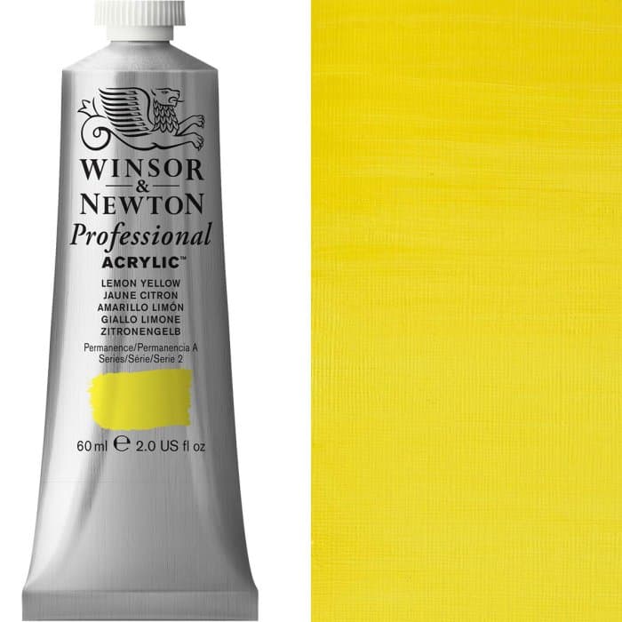 Professional Acrylic 60ml Lemon Yellow