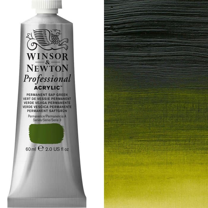 Professional Acrylic 60ml Permanent Sap Green