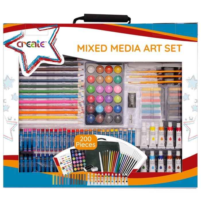 Create Mixed Media Art Set 200pieces