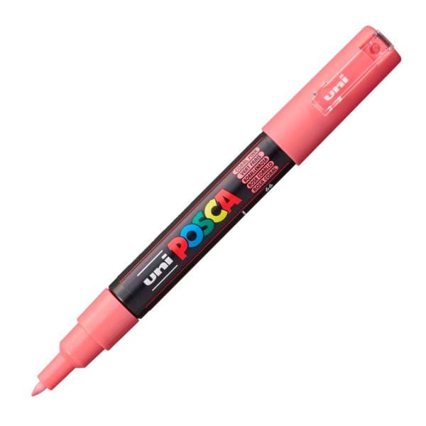 POSCA PC-1M EXTRA-FINE BULLET TIP – CORAL