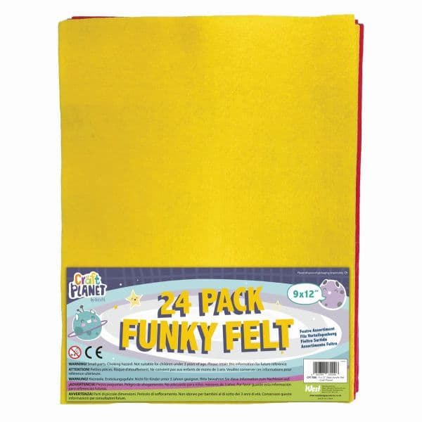 CPT 7020 FUNKY FELT SHEET 9 x 12 VALUE PACK ASS