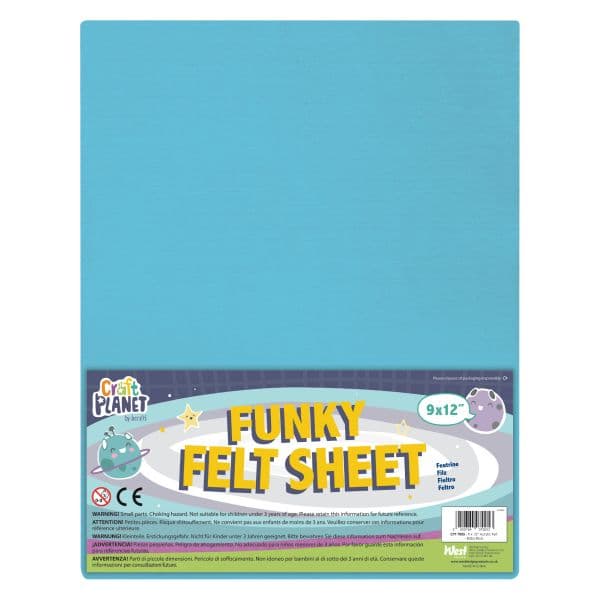 9X12 ACRYLIC FELT- BABY BLUE