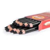 Koh-i-Noor Charcoal Pencils Soft/Dark Grade -1 Pencil Black DACHP