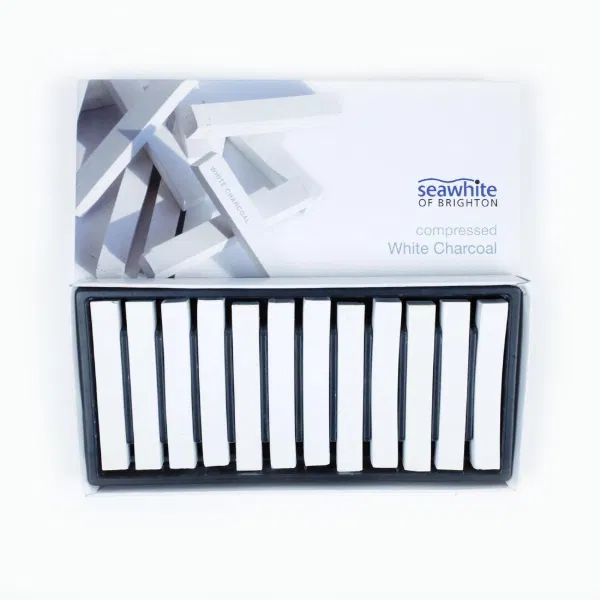 Compressed Sketching Stick Set - Pack of 12 White