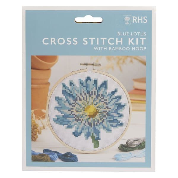 RHS CROSS STITCH KIT-BLUE LOTUS