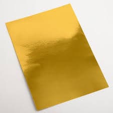 DC A4 Mirror Card - Gold