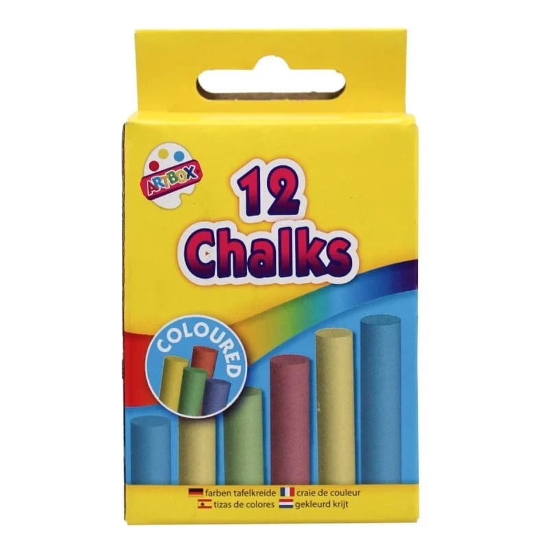 Pack 12 Chalks (Colour)